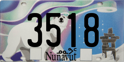 NU license plate 3518