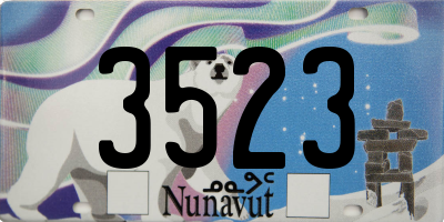 NU license plate 3523