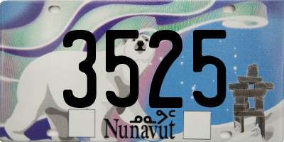 NU license plate 3525