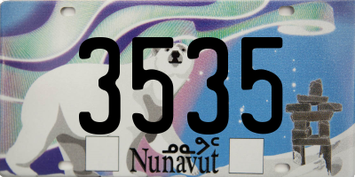 NU license plate 3535