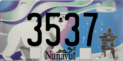 NU license plate 3537