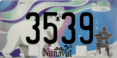 NU license plate 3539