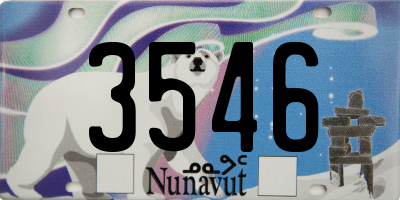 NU license plate 3546