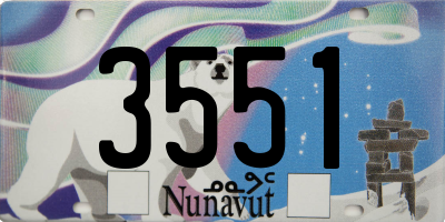 NU license plate 3551