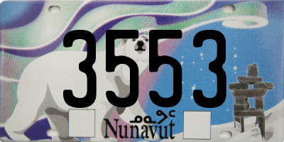 NU license plate 3553