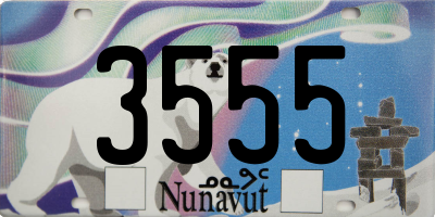 NU license plate 3555