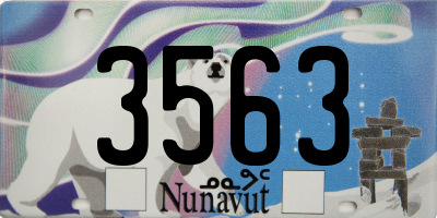 NU license plate 3563