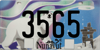 NU license plate 3565