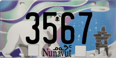 NU license plate 3567