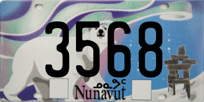 NU license plate 3568