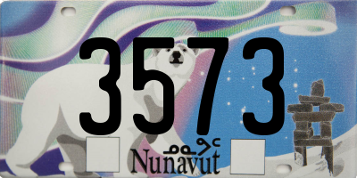 NU license plate 3573