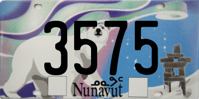 NU license plate 3575