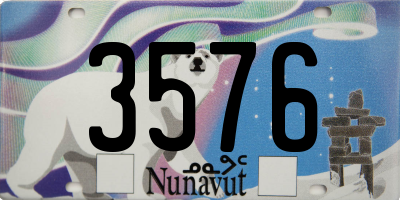 NU license plate 3576