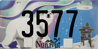 NU license plate 3577