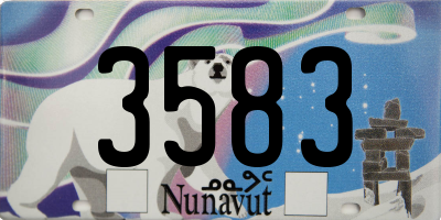 NU license plate 3583