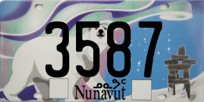 NU license plate 3587