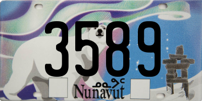 NU license plate 3589