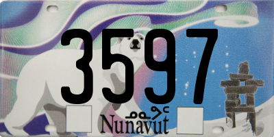 NU license plate 3597