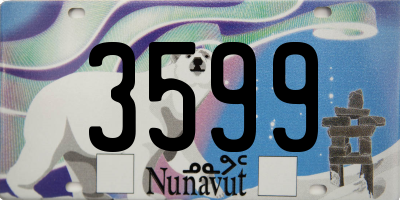 NU license plate 3599