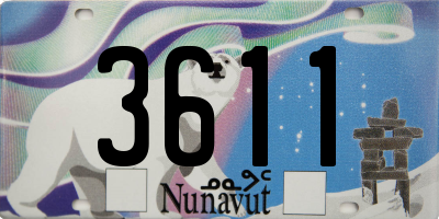 NU license plate 3611