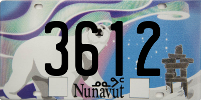 NU license plate 3612