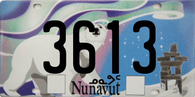 NU license plate 3613