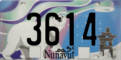 NU license plate 3614