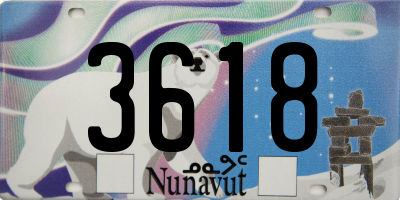 NU license plate 3618