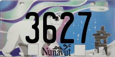 NU license plate 3627