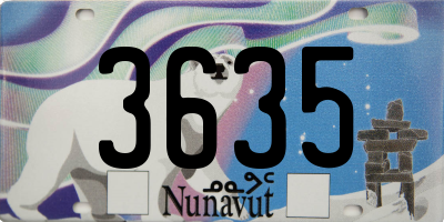 NU license plate 3635