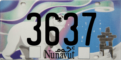 NU license plate 3637