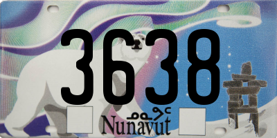 NU license plate 3638