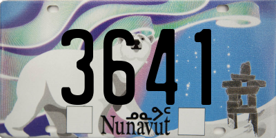 NU license plate 3641