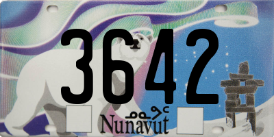 NU license plate 3642