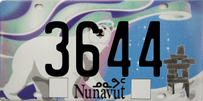 NU license plate 3644