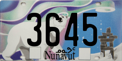 NU license plate 3645