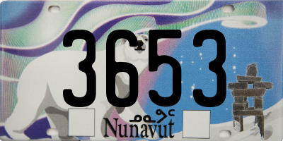 NU license plate 3653