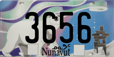 NU license plate 3656