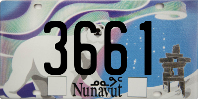 NU license plate 3661