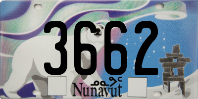 NU license plate 3662