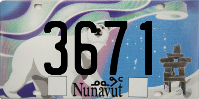 NU license plate 3671