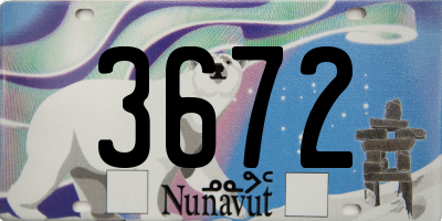 NU license plate 3672