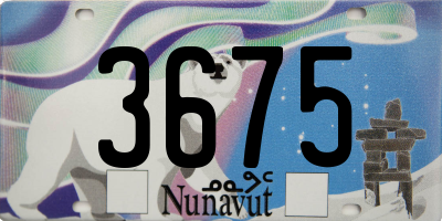 NU license plate 3675