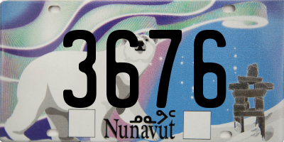 NU license plate 3676