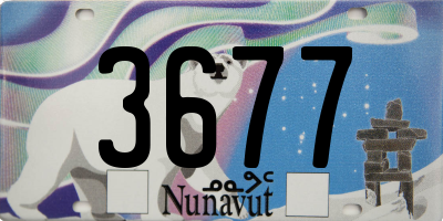 NU license plate 3677