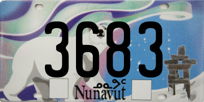 NU license plate 3683