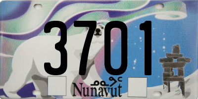 NU license plate 3701