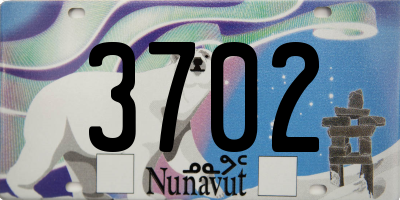 NU license plate 3702