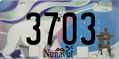 NU license plate 3703