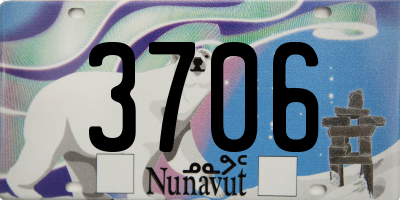 NU license plate 3706